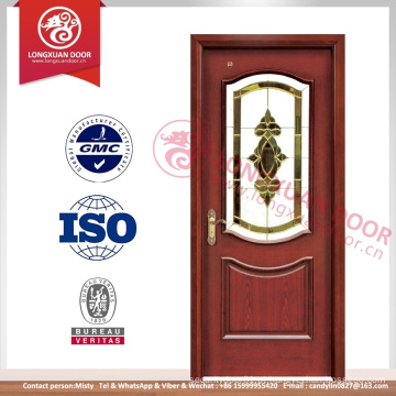 Portas interiores com insertos de vidro, Porta de madeira com vidro decorativo